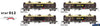 SDS-NTAF012 SDS Models NSWSRA NTAF Rail Tank Wagons (4) HO scale Rolling Stock