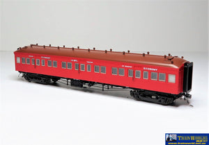 Sds-Pl016 Austrains-Neo Pl-Type Smooth-Sided Carriage With Siding-Doors #14Bpl Vr Passenger-Red 1971