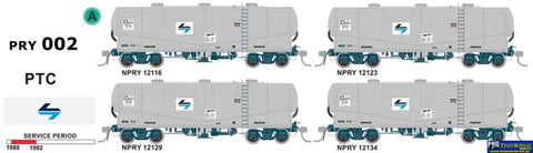 SDS-PRY002 SDS Models Cement Wagons PTC early 80’s (4) HO scale Rolling Stock