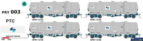 SDS-PRY003 SDS Models Cement Wagons PTC early 80’s (4) HO scale Rolling Stock