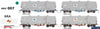 SDS-PRY007 SDS Models Cement Wagons SRA 80’s to mid 90’s (4) HO scale Rolling Stock