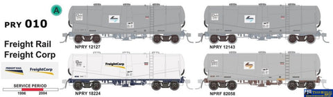 SDS-PRY010 SDS Models Cement Wagons Freight Corp 96 to 04 (4) HO scale Rolling Stock