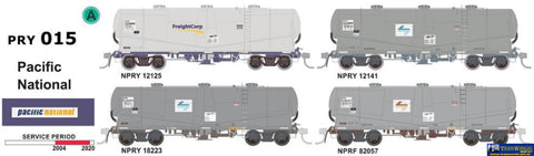 SDS-PRY015 SDS Models Cement Wagons Pacific National 04 to 24 (4) HO scale Rolling Stock