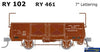 Sds-Ry102 Sds Models Vr Ry-Type Open-Wagon Red 7 Lettering #Ry-461 Ho Scale Rolling Stock