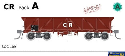 Sds-Soc109 Sds Models Austrains Neo Sar So / Soc Concentrate Wagon Gq Cr Red Pack A (5) Ho Scale