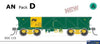 Sds-Soc115 Sds Models Sar So / Soc Concentrate Wagon Aoqy An Green Pack D (5) Ho Scale Rolling Stock