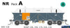 Sds-Soc118 Austrains-Neo Roqf-Type Concentrate-Wagon Nr-Grey/Orange *Pack-A* #Roqf-136; Roqf-155;