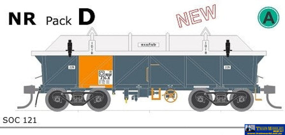Sds-Soc121 Sds Models Sar So / Soc Concentrate Wagon Roqf Nrc Grey Pack D With Covers (5) Ho Scale