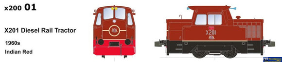 Sds-X20001 Sds Models X200 (Static Model) #201 Diesel Rail Tractor 1960S Indian Red Ho-Scale