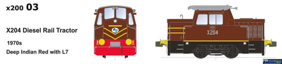 Sds-X20003 Sds Models X204 (Static Model) #204 Diesel Rail Tractor 1970/80S Deep Indian Red L7