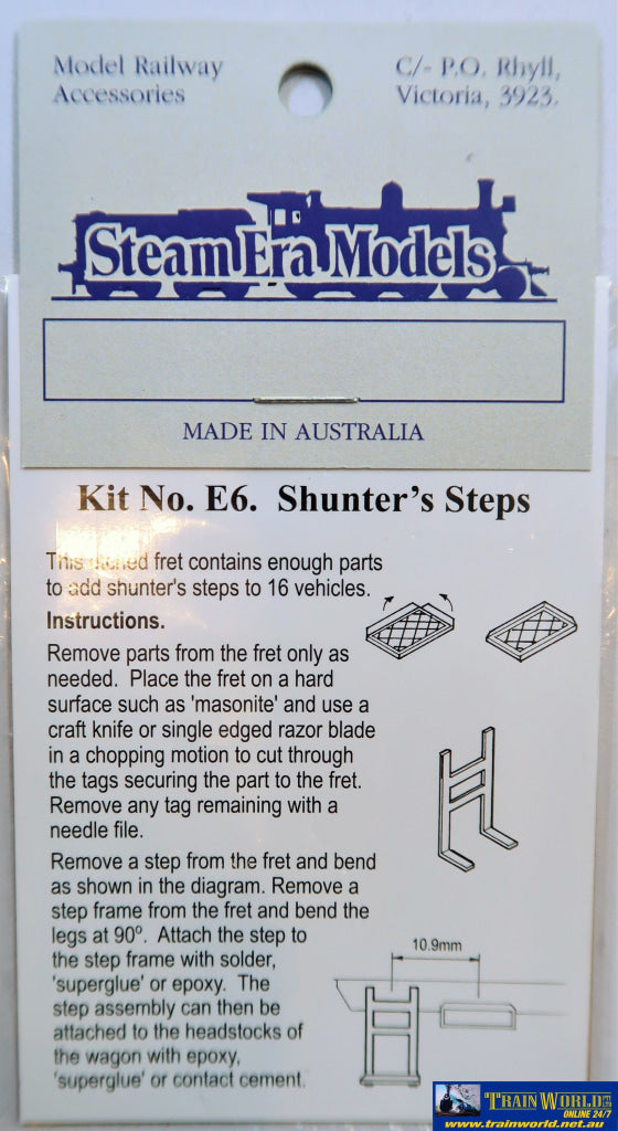 Sem-E06 Steam Era Models E6 Shunters Steps Ho Part