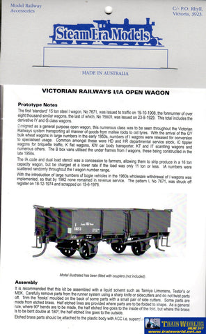 Sem-R02 Steam Era Models *Kit* Vr I/Ia-Type Open-Wagon Ho Scale Rolling Stock