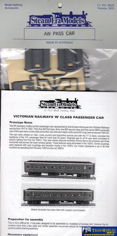Sem-R15 Steam Era Models Kit Vr W-Type (Aw First) Passenger Carriage Ho Scale Rolling Stock