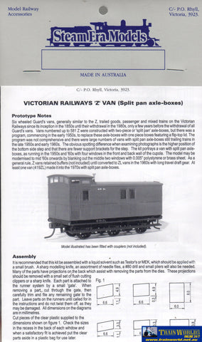 Sem-R18T Steam Era Models Kit Vr Z-Type Guards Van With Split-Pan Axle-Boxes Ho Scale Rolling Stock