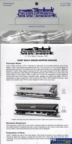 Sem-R19 Steam Era Models Kit Vhgf-Type Grain Hopper V/line Ho Scale Rolling Stock