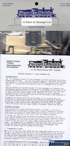 Sem-R20 Steam Era Models Kit Vr E-Type 12-Wheel (Ae First) Passenger Carriage Ho Scale Rolling Stock