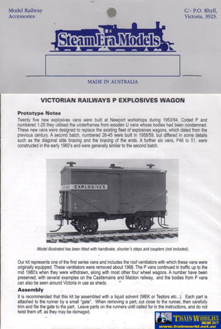 Sem-R23 Steam Era Models Kit Vr P-Type Explosives-Van Ho Scale Rolling Stock