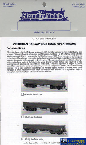 Sem-R27Pf Steam Era Models Kit Vr Qr-Type Open-Wagon With Plate-Frame Bogies Ho Scale Rolling Stock