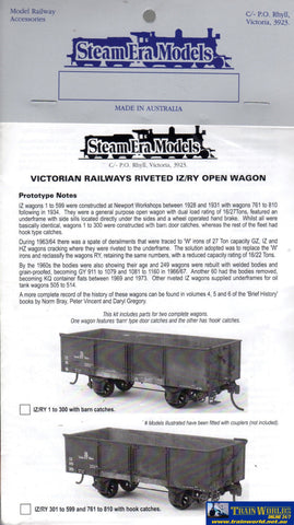Sem-R28 Steam Era Models Kit Vr Iz-Type Or Ry-Type Riveted Open-Wagons (2) Ho Scale Rolling Stock