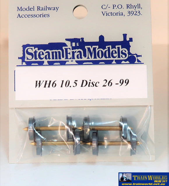 Sem-Wh06 Steam Era Models Wheel-Set 10.5Mm-Diameter 26Mm-Axle & Rp25-99 (4-Pack) Ho Scale Part