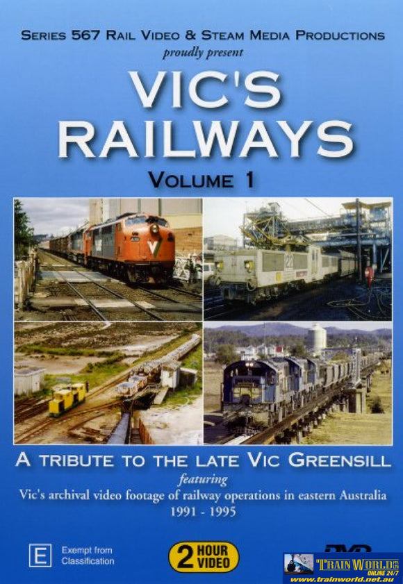 Smp-Ser036Dv Steam Media Productions Vic’s Railways - Volume 1 Cdanddvd