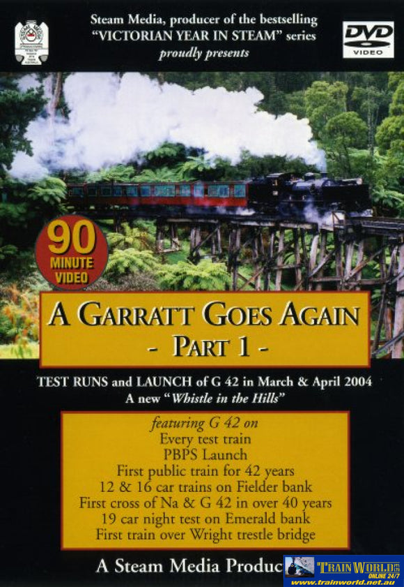 Smp-Sm017Dv Steam Media Productions A Garratt Goes Again Part 1 Cdanddvd