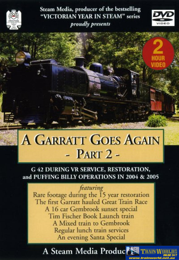 Smp-Sm019Dv Steam Media Productions A Garratt Goes Again Part 2 Cdanddvd