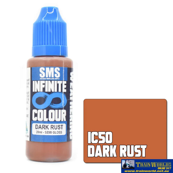 Sms-Ic50 The Scale Modellers Supply Infinite Colour Dark Rust 20Ml Glueandpaint