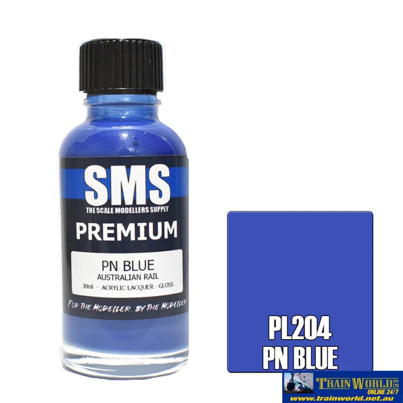 Sms-Pl204 The Scale Modellers Supply Premium Acrylic-Lacquer Paint Australian Rail Series Pn Blue
