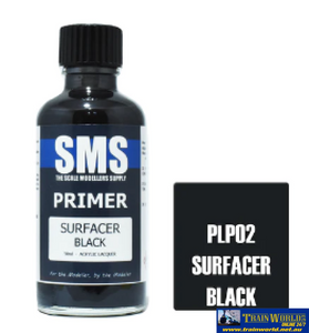 Sms-Plp02 The Scale Modellers Supply Primer Surfacer Black 50Ml Glueandpaint