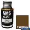 Sms-Plw01 The Scale Modellers Supply Wash Brown Oil Based 30Ml Glueandpaint