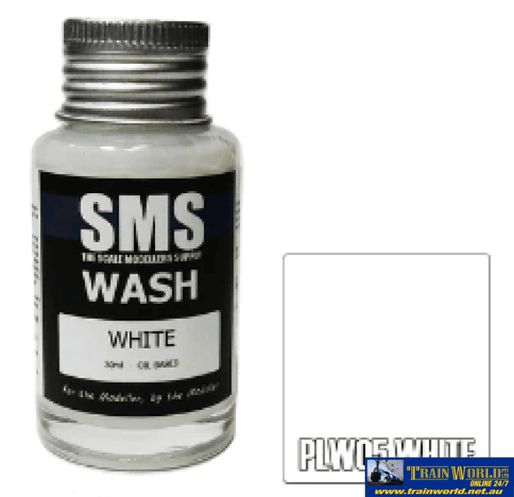 Sms-Plw05 The Scale Modellers Supply Wash White Oil Based 30Ml Glueandpaint
