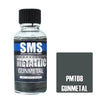 Sms-Pmt08 The Scale Modellers Supply Metallic Acrylic-Lacquer Paint Gunmetal 30Ml Glueandpaint