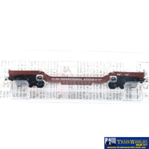 SSH-1016 Used Goods Micro Trains Lines Depressed Center Flat Car Pennsylvania N Scale - Rolling Stock