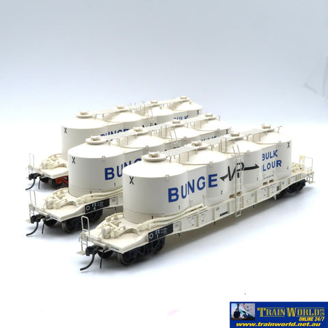 SSH-1084 Used Goods SDS Models FX Flour Hoppers mixed (3) HO Scale - Rolling Stock