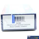SSH-1173 Used Goods Bachmann Branch-Line Presflow 20T Cement Wagon Bulk Tunnel Cement OO Scale - Rolling Stock