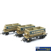 SSH-1177 Used Goods Hornby R6486 Pack of 3 51T PGA aggregate hoppers in Yeoman livery - Weathered OO Scale - Rolling