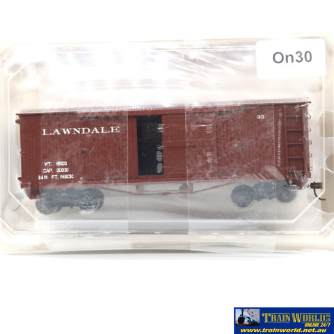 SSH-1180 Used Goods Bachmann Lawndale Box Car #45 On30 Scale - Rolling Stock