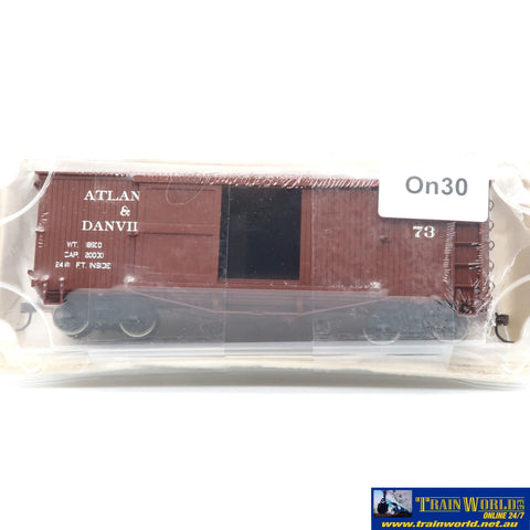 SSH-1184 Used Goods Bachmann Atlantic & Danville #73 On30 Scale - Rolling Stock