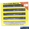 SSH-1189 Used Goods Intermountain Thrall 5 unit well Car APLX liner train HO Scale - Rolling Stock