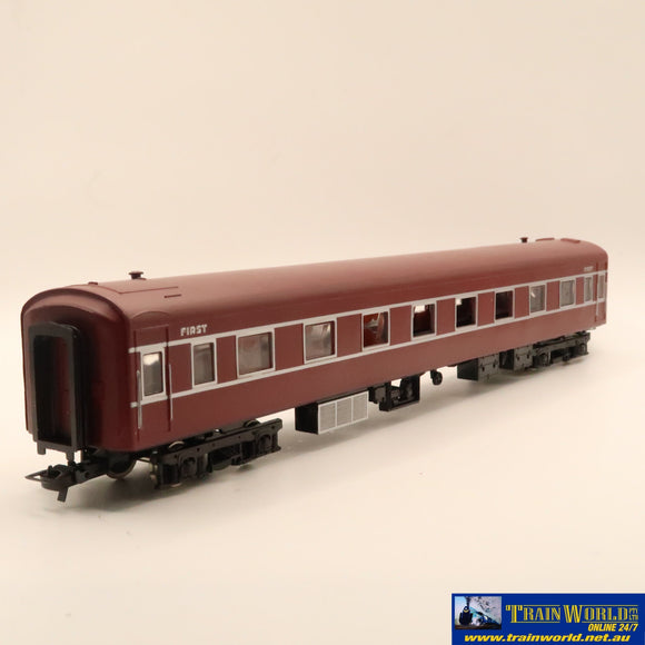 Ssh-217 Used Goods Powerline Models Victorian Railways S Car Vr Red/Silver First Ho Scale Locomotive