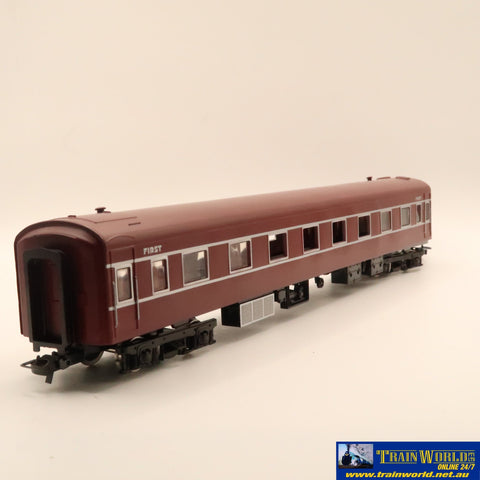 Ssh-219 Used Goods Powerline Models Victorian Railways S Car Vr Red/Silver First Ho Scale Locomotive