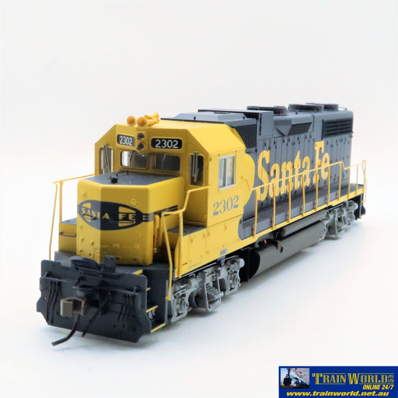 Ssh-278 Used Goods Atlas Gp38 Santa Fe #2302 Dcc Ready Ho Scale Locomotive