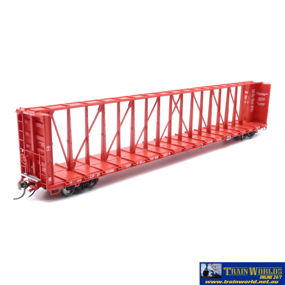 SSH-675 Used Goods Rapido Trains NSC Centerbeam flat car CP Rail Red H ...