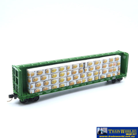 SSH-712 Used Goods Micro Trains Line BN Centre Beam Car w/load N Scale - Rolling Stock