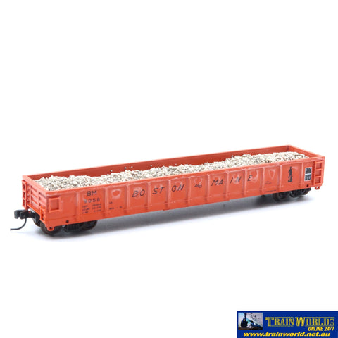 SSH-714 Used Goods Atlas Gondola B&M w/load weathered N Scale - Rolling Stock