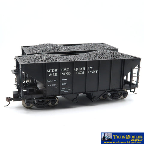 SSH-788 Used Goods Spectrum On30 2 Bay Steel Hopper Midwest Quarry & Mining Co (2 pk) - Rolling Stock