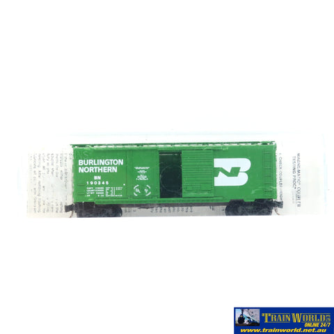 SSH-871 Used Goods Micro Trains Lines 40’ Boxcar Burlington Northern N Scale - Rolling Stock