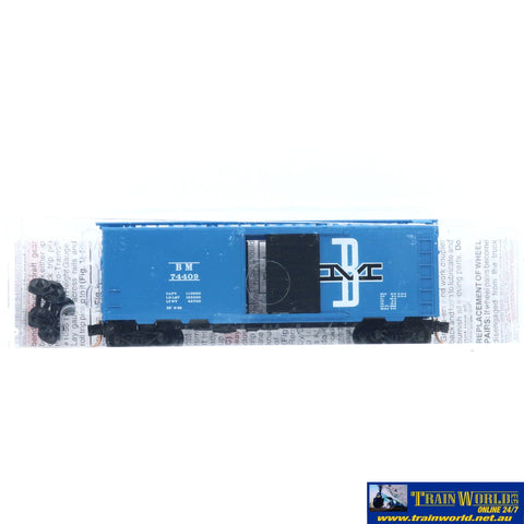 SSH-881 Used Goods Micro Trains Lines 40’ Boxcar Boston & Maine N Scale - Rolling Stock