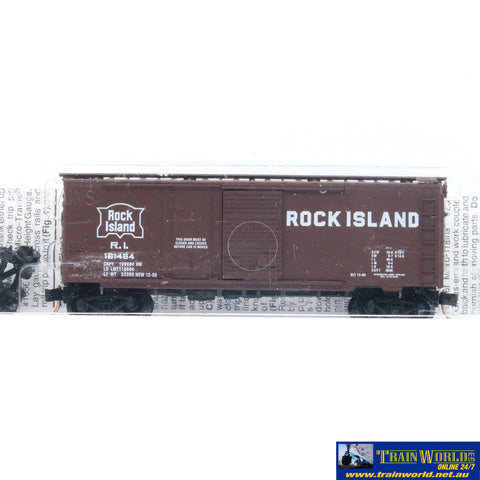SSH-967 Used Goods Micro Trains Lines 40’ Boxcar Rock Island N Scale - Rolling Stock